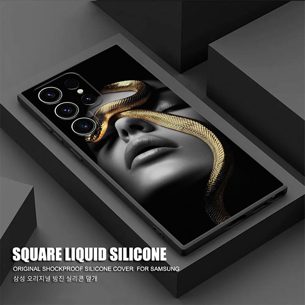 Snakes and Women S26Ultra Silicone Case For Samsung Galaxy S26 S25 S24 S23 S20 S21 FE S22 Ultra Plus 5G Cases Soft Phone Cover
