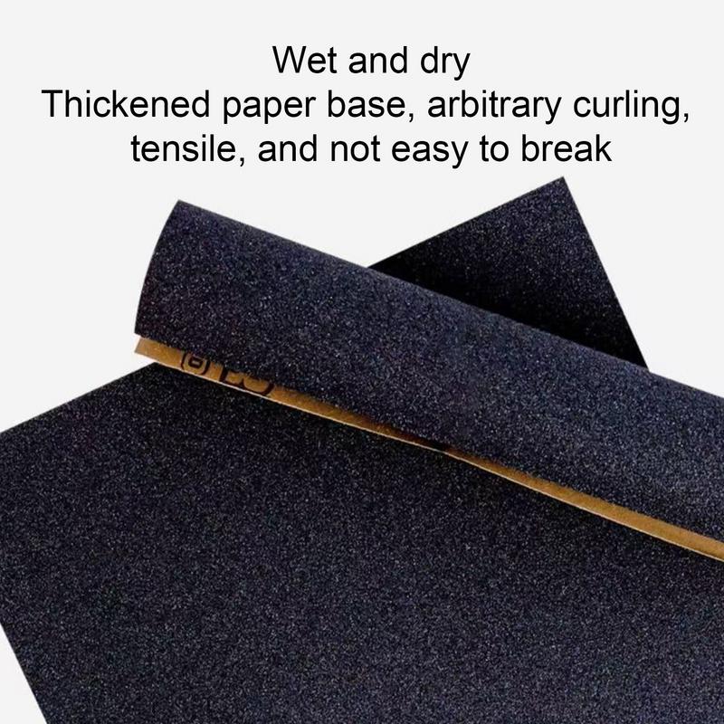 Wet Dry Sanding Paper Wet Dry Glass Buffing Sandpaper Woodworking Tool Sand Sheet For Woodworking Automotive And Crafting