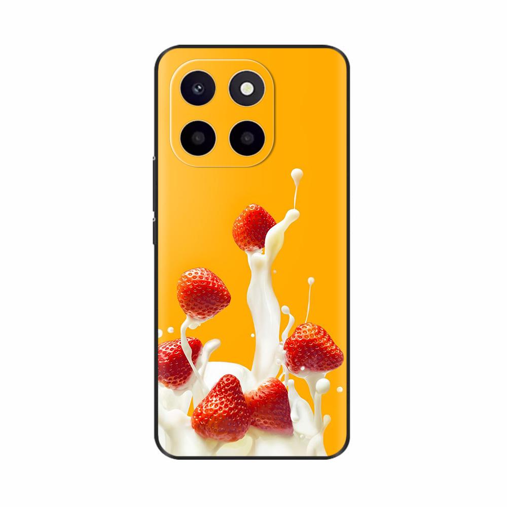 Pro Honor X6c Pouzdro Roztomilé TPU Silikonové Pouzdra na Telefon Pro Honor X6c Zadní Kryt HonorX6c X 6C Tištěná Květina Měkký Silikon Coque Fundas