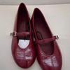 Fashion Comfortable Lightweight Soft Leather Ballet Flats Women Fashion Red Round Toe Belt Buckle Brand Design Shoes Elegant Casual Shoe