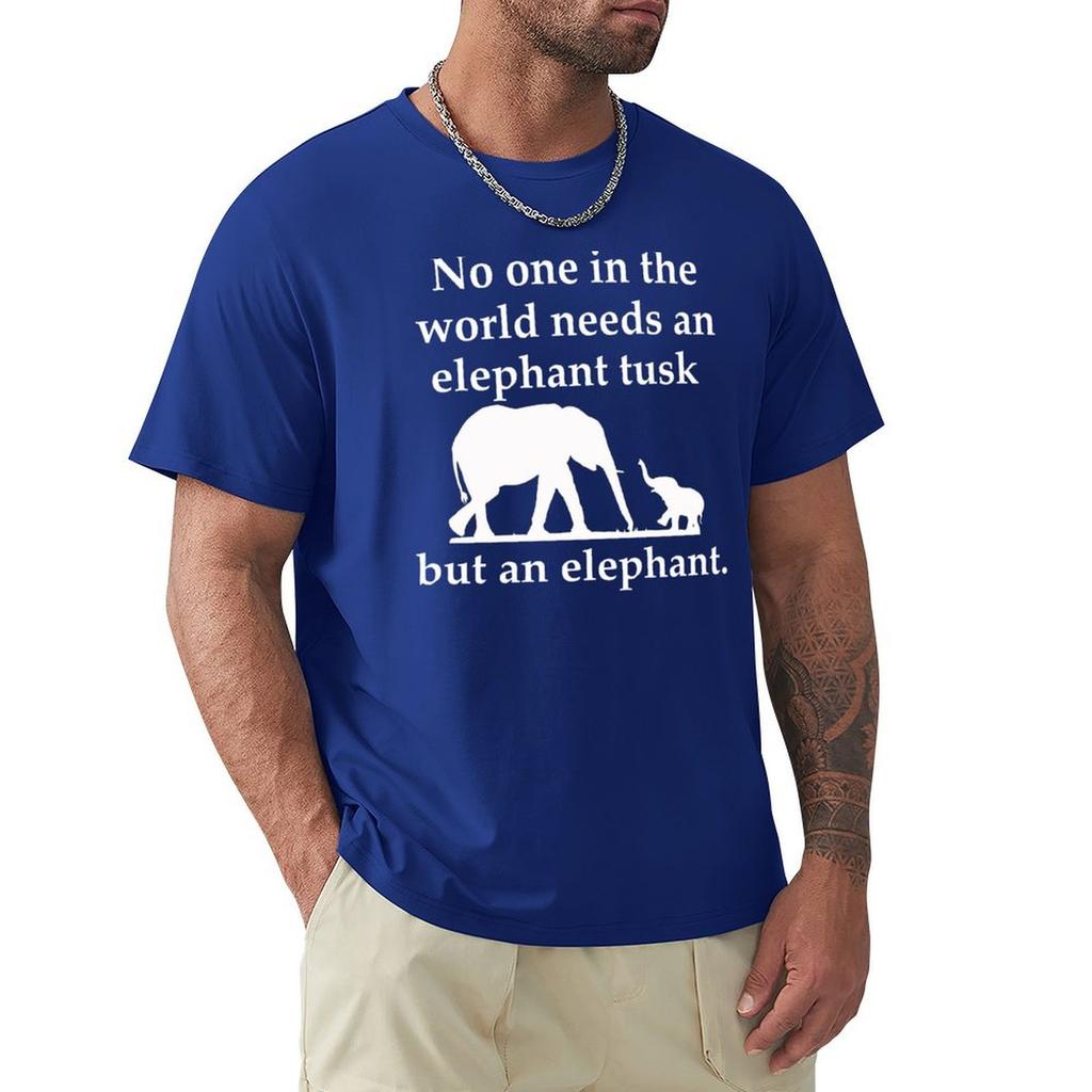 Elephant Tusk T-Shirt Short Sleeve Tee Anime Stuff Designer Shirts Men T Shirt