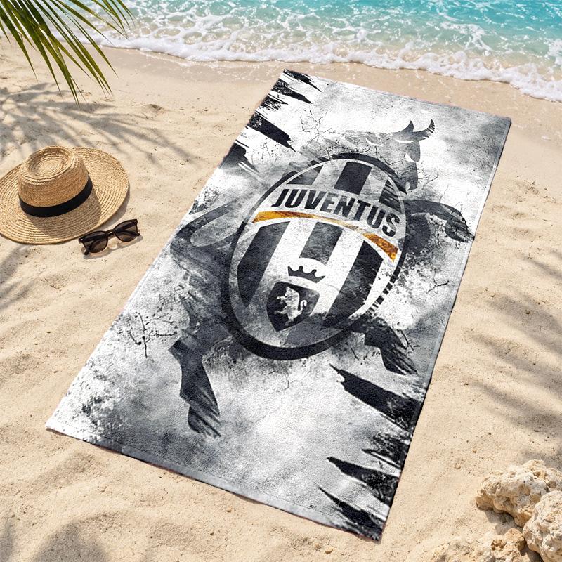 Juventus FC Microfiber Beach Towel Quick Dry Sand Free Lightweight Beach Towels for Travel Swimming Camping
