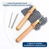 Embroidery Punch Needle Stitching Punch Needle Magic Needle Poking Pen Weaving Cross Stitch Knitting Tool DIY Sewing Accessories