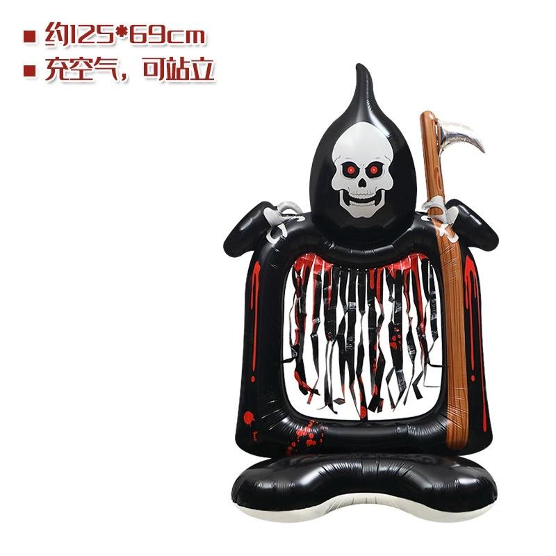 1Pc Halloween Theme Witch Grim Reaper Balloon Set 2026 Halloween Party Decoration Supplies Baby Shower Helium Globos