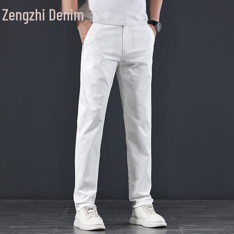 Zengzhi Men's Summer Thin Straight Casual Pants