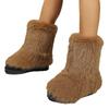 2025 Autumn New Ladies Boots Long Plush Midsole Anti Slip Shoe Fashion Hairy Snow Boot Casual Comfortable Women's Shoes Botas