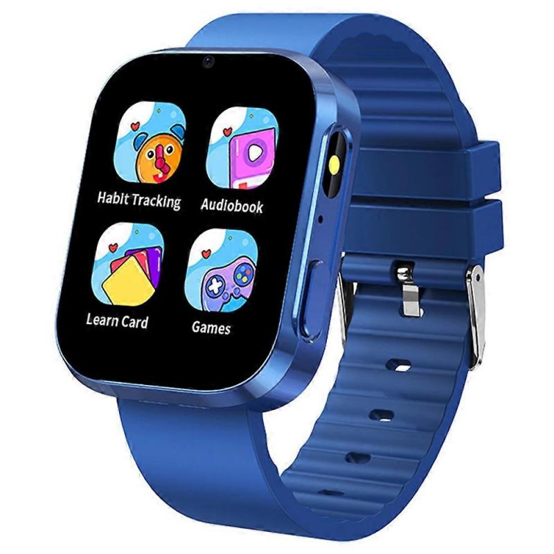 A21 1.5 Inch Touch Screen Kids Smart Watch with 30 Games Pedometer Habit Tracking Camera Watch - Blu