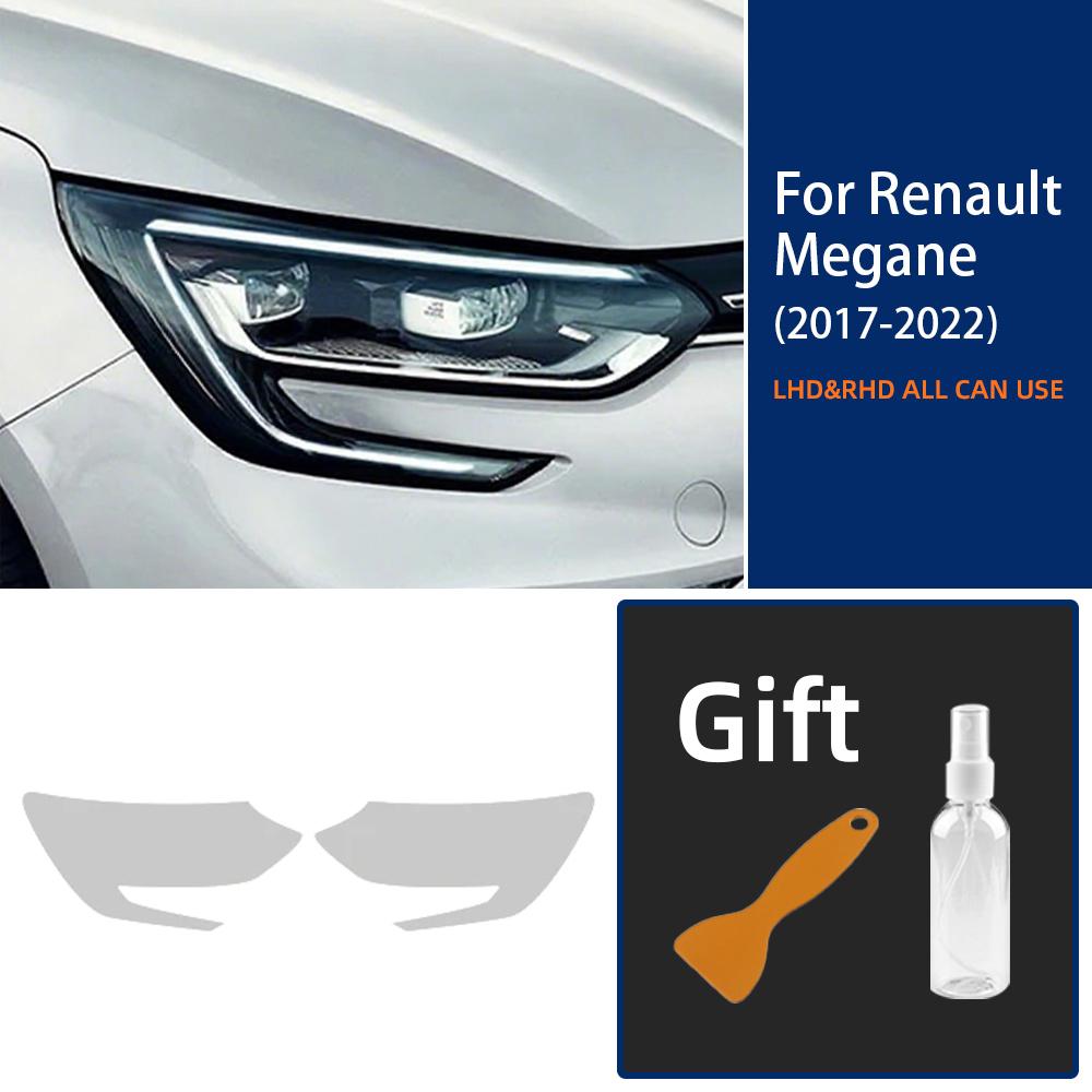 For Renault Megane 4 2017 2018 Car Headlight Protective Film Smoked Black Tint Wrap Vinyl Clear TPU Sticker