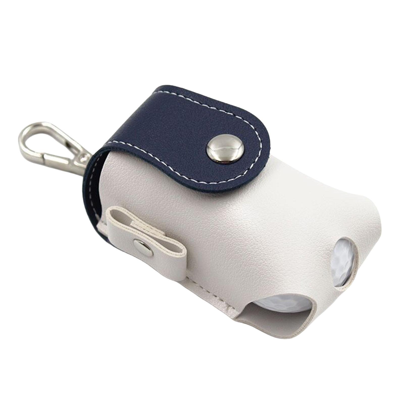 

Міні сумка на пояс для м ячів для міні-гольфу з тримачем для ті, ПУ шкіра, портативний чохол та металева кліпса для тренувань з гольфу One Size темно-синього кольору