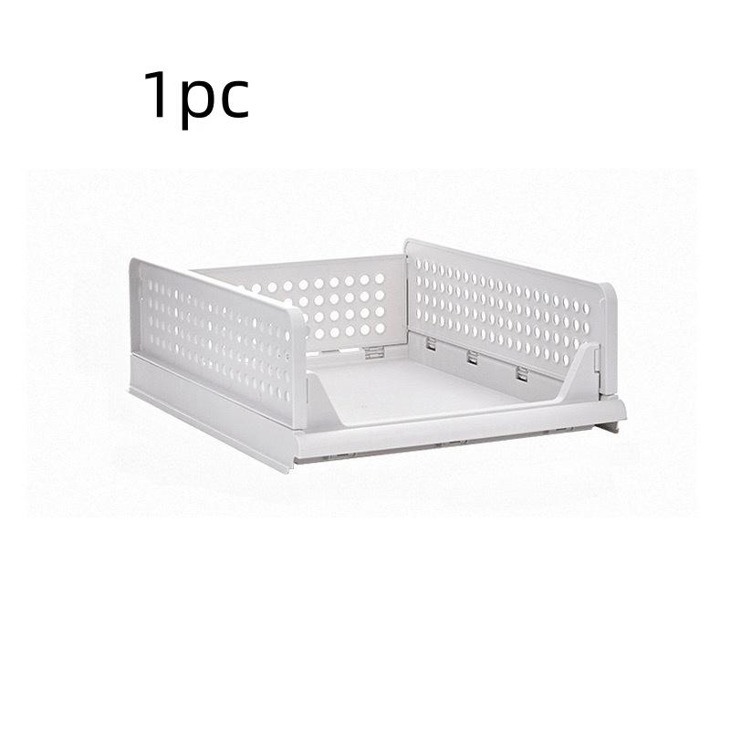 1Pc/Wardrobe Drawer-Type Pull-Out Foldable Storage Basket, Clothing Organization Magic Tool, Classification Storage Box