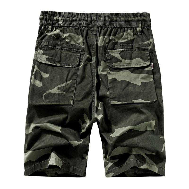 Exklusiv für Fabrikverkauf Sommer Herrenshorts Locker Camouflage Lässig 97% Baumwolle Elastisch Fünf-Punkt-Hose
