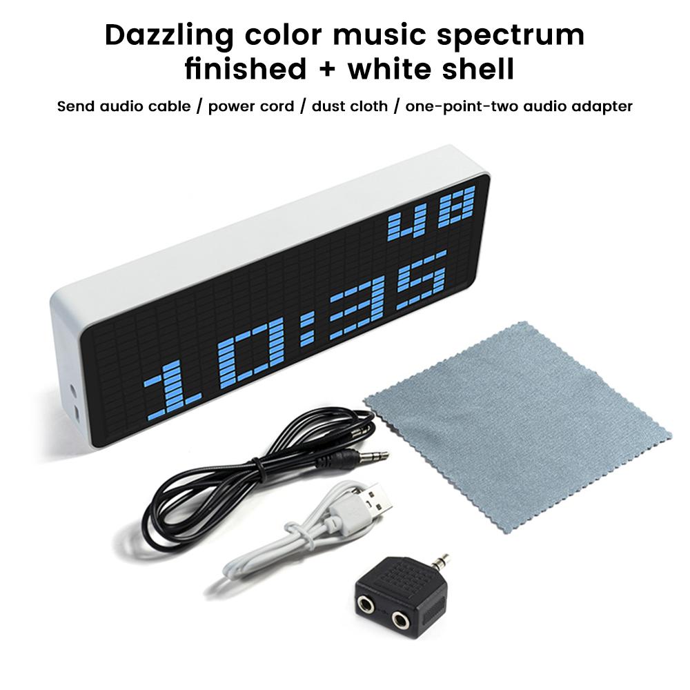 Music Spectrum Display 384 RGB LEDs 20 Dynamic Effects 7 Color Effects Music Spectrum Analyzer Indicator 5V Spectrum Analyzers