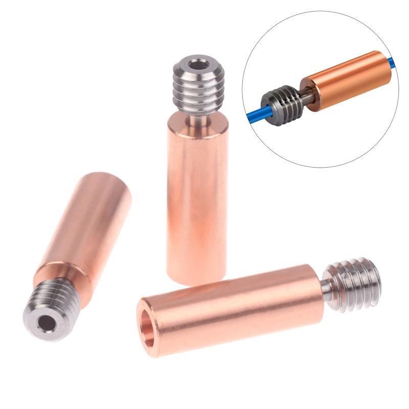 Copper Plating Heatbreak Tube for Ender 3 and CR10 3D Printer Accessories Boosting Hotend Life for Printing Tasks
