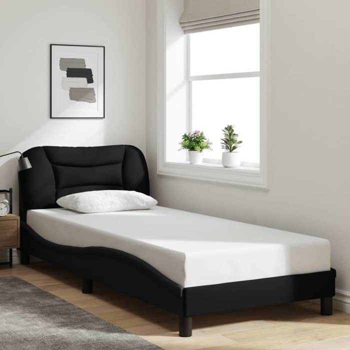 VidaXL Bed Frames with Headboard, Upholstered Bed, Slat Base, Single Bed, Adult Bedroom Bed 3207739