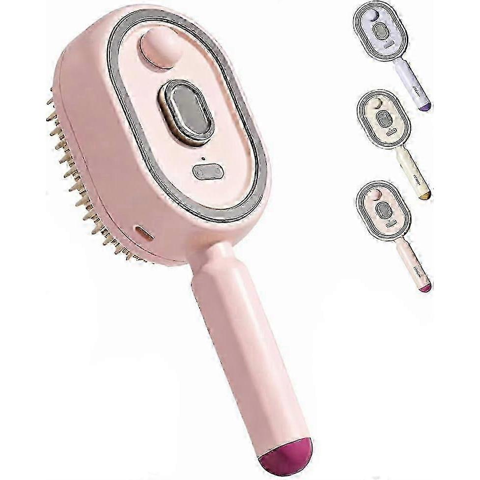 Premium Electric Steam Hair Styling Brush, Rechargeable Steam Straightening Brush (with Anti-Tangle Teeth), Anti-Static, Wet & Dry Use