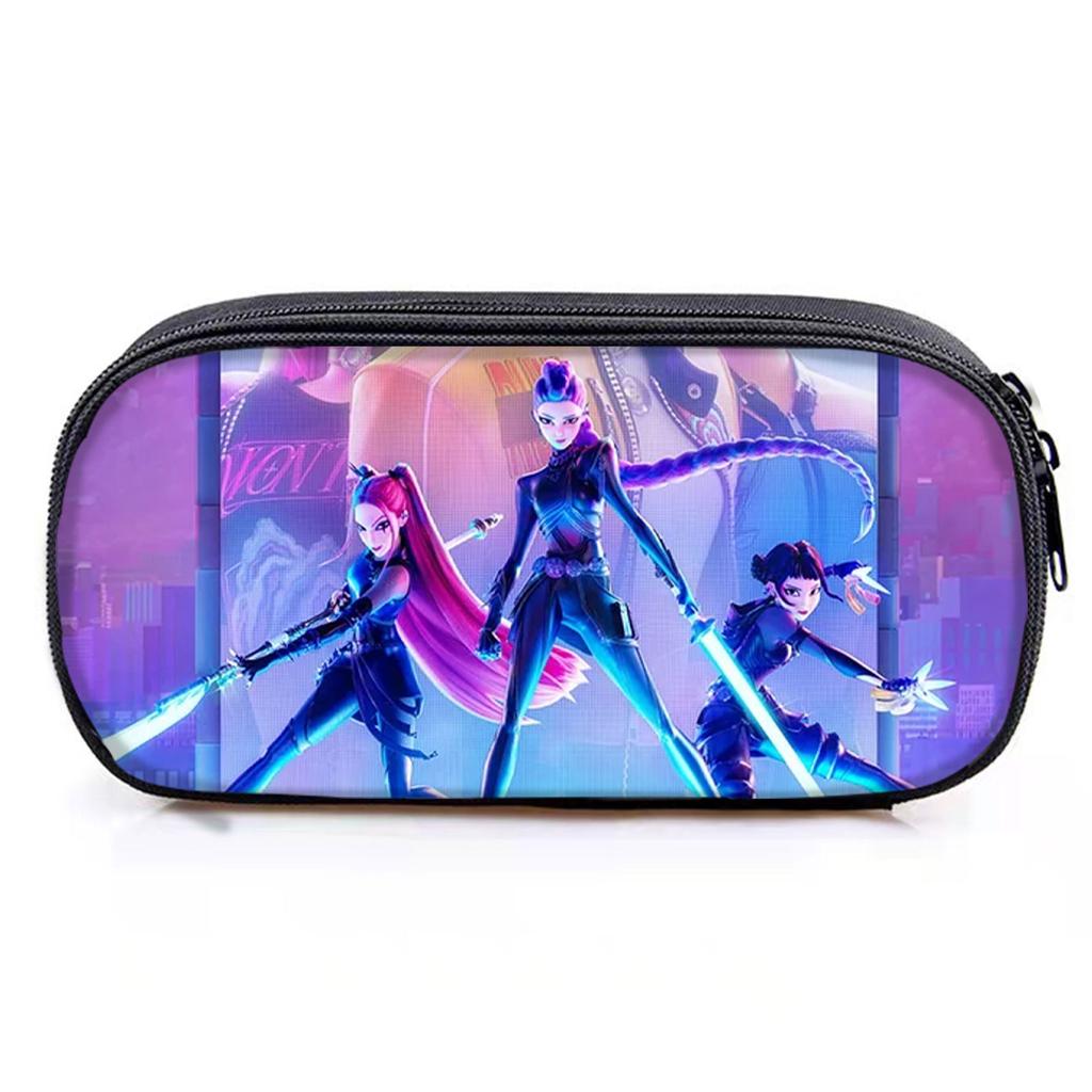 Huntrix Kpop Digital Printing Pencil Case Witch Hunter School Student Pencil Stationery Case