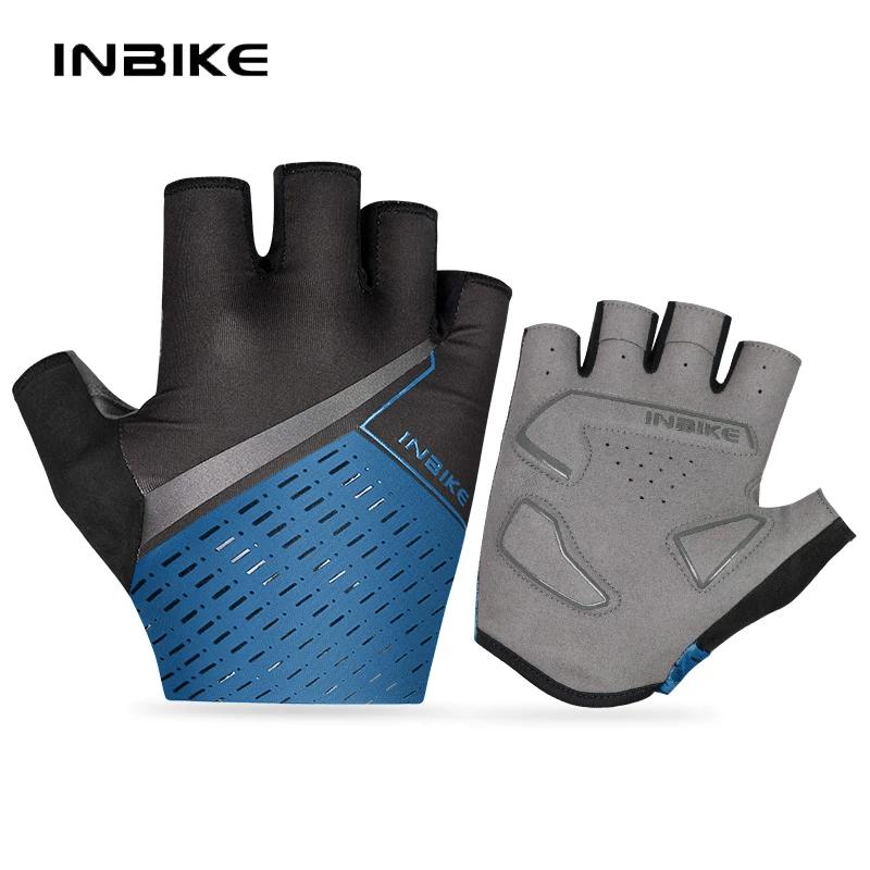 Inbike Cycling Gloves Bicycle Half-Finger Summer Breathable Short-Finger Silicone Shock-Absorbing Men's and Women's Road Bike Sports Equipment