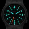 BERNY Titanium Watch Men's Titanium Watch Japan VH31 Sweep Second Quartz Movement 5ATM Water Resistant Super-Luminova Black
