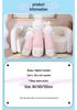 Adorable Rabbit Hugging Pillow for Girls - Long Striped Comfort Cushion for Bedtime Snuggles and Cuddles