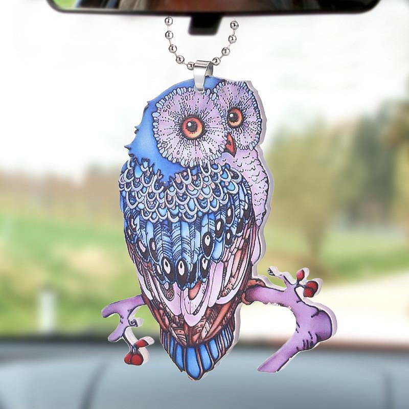 Acrylic Playful Car Decor Quirky Cartoon Hanging Ornament Versatile Bag And Home Use
