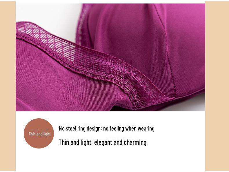 Mulberry Silk Medium-Thick Wireless Bra: Comfortable, Breathable, Sexy Sleepwear for Women