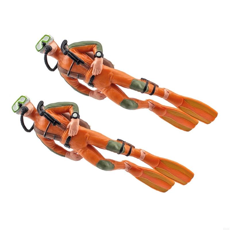 

Fade Resistant Diver Water Feature Addition Aged Fast seal Calm Marine Creature Setting HX6C