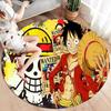 One Piece Monkey D Luffy Round Area Rug Carpet Rug For Living Room Bedroom Sofa Playroom Decor Nonslip Floor Mat