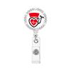 Retractable Badge Holder Stylish Id Holder Clip  Badge Reel Retractable Resin Badge Reel For Workplace Security Id Access