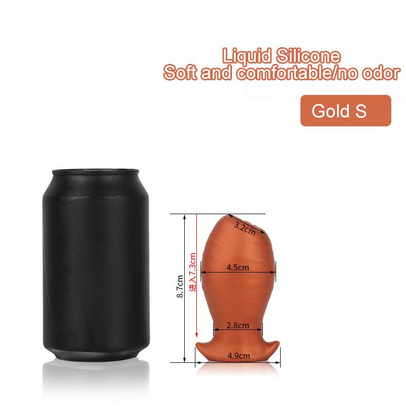 Anal Egg Plug Liquid Silicone Butt Plug Adult Sex Toys for Women Men Gay Dildo Anal Expander Prostate Massage Anal Plug