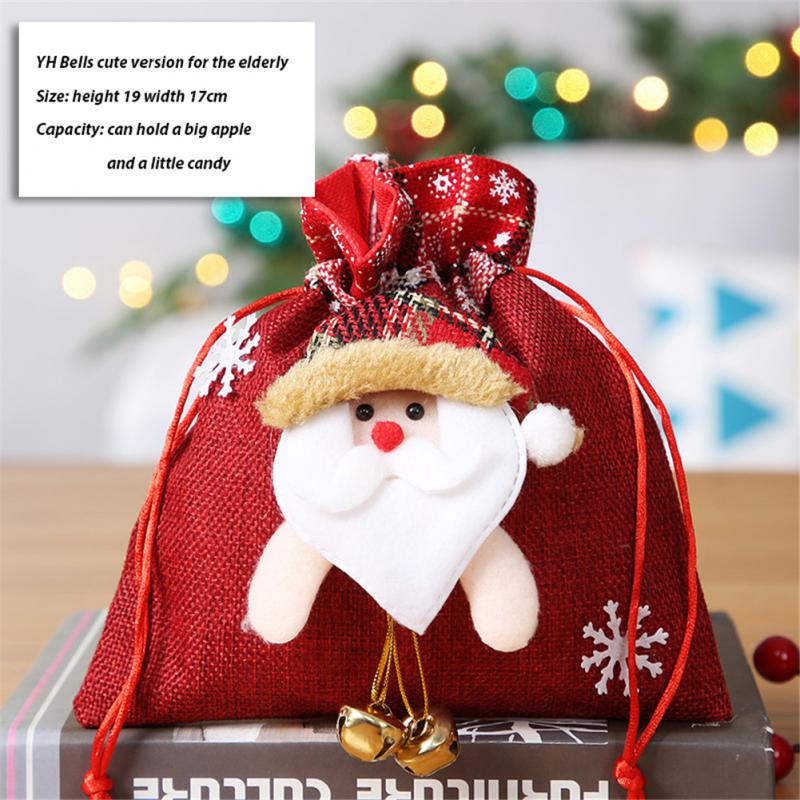 2025 Christmas Candy Bags Red Candy Boots Christmas Bags For Sweets Santa Gift Bag New Year Party Home Christmas Decoration