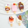 Simulation Food Toys: DIY Resin Ice Cream Popsicle Accessories for Hair Clips, Keychains, and Ornaments