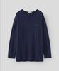 Lounellain Parasol Linen Washing T-Shirt_ Navy