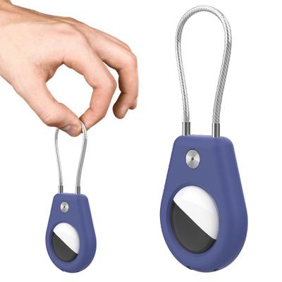 For Apple Airtags Holder Case Keychain Keys Ring Protective Cover For Air Tag Dog Tracker Locator Device GPS For Airtag Case