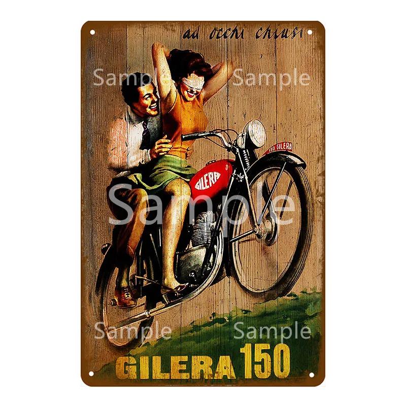 Vintage Race Motorcycle Poster Triumph Metal Tin Plaque Retro Signs For Pub Bar Garage Home Wall Decor 20x30cm YL143