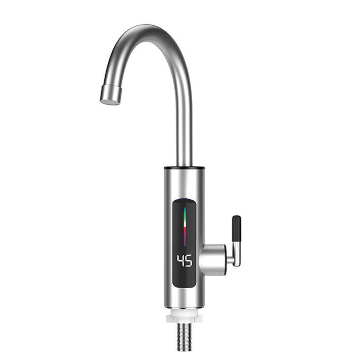 Rubinetto Istantaneo Intelligente per Acqua Calda: Schermo Grande Acciaio Inossidabile, Frequenza Variabile, Temperatura Costante per Cucina