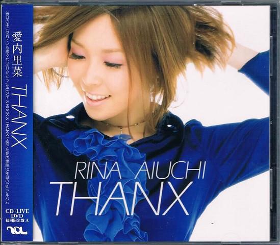 CD RINA AIUCHI Thanx Limited EditionCDDVD GZCA5180 GIZA 2009 Japan ObiJapanese PopRock Used