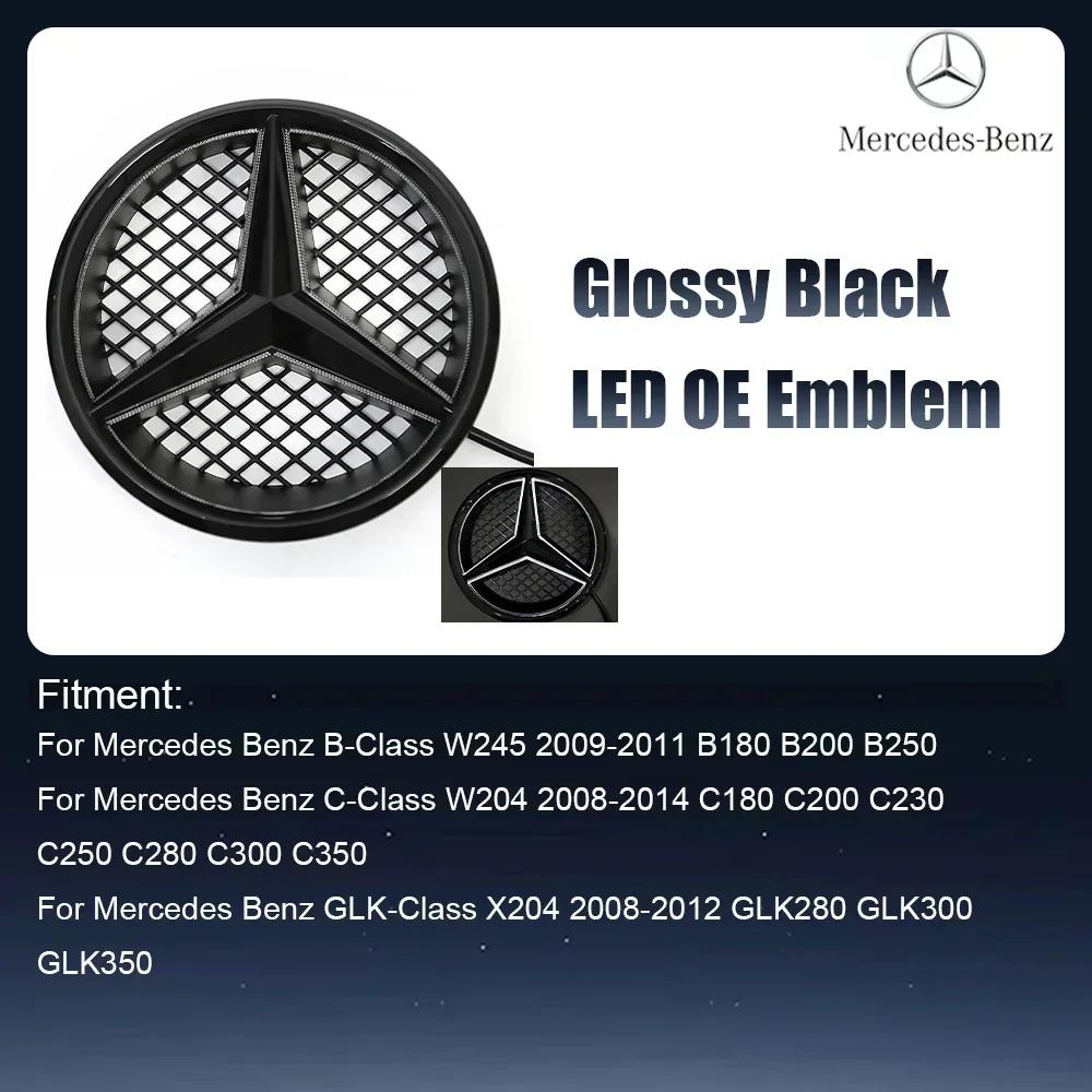 

AMG W220 For AMG Benz Silver And Black OE LED Emblem Light Car Front Grille Illuminated Logo Star Badge For Mercedes Benz W245 W