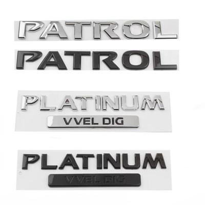 Auto 3D ABS Heckklappe Buchstaben Wörter Logo Plakette Emblem Aufkleber Für Patrol Y60 Y61 Y62 Y63 Y64 Styling Zubehör