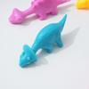 5Pcs Sling Shot Dinosaur Finger Toy Sticky Dino Launching Toy Anxiety Stress Relief Stretchy Flying Dinosaur Toy Tricky Props Party Favors