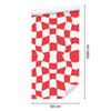 Wallpaper Casual Checkerboard White and Red 50x1000