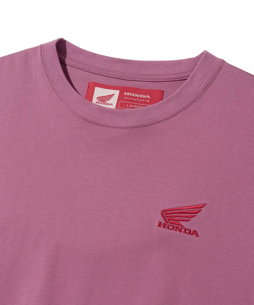 PHYPS MOTORCYCLE Original Wing Small Logo T-Shirt Dark Pink