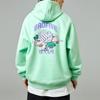 Li Ning Badfive Series Fleece Lined Loose Hooded Sweatshirt Unisex Sweatshirt Green AWDRD25-1
