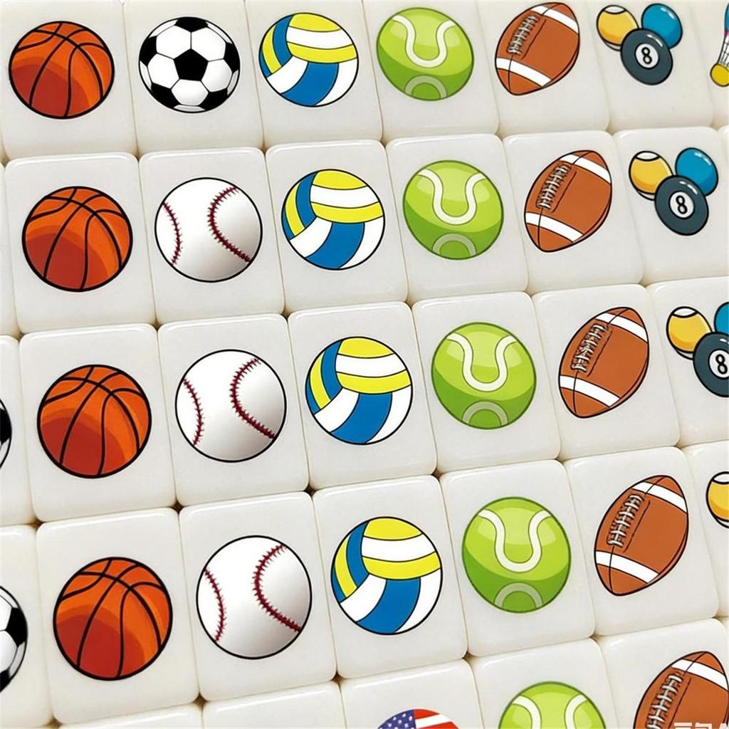 Harz-Mahjong-Spiel, Mahjong-Set mit Nationalflaggen, Geeignet für Männer, Frauen, Jugendliche, Mädchen, Familien, Freunde und Urlaube.