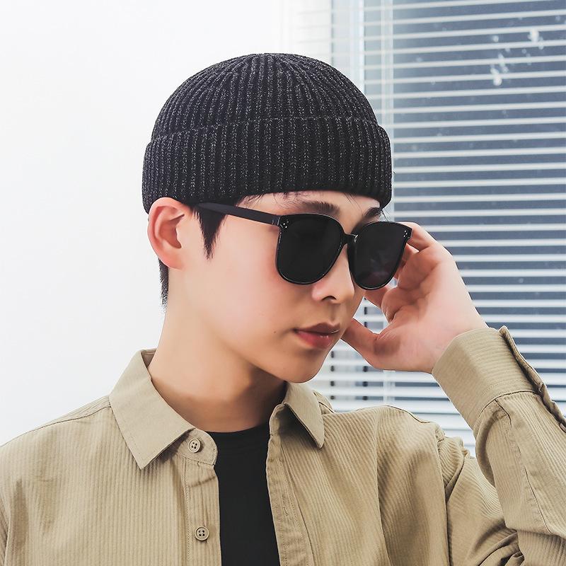 2026 Autumn/Winter Knit Dome Brim Beanie - Warm Pullover Skullcap, Plain Japanese Yuppie Style Tang Top Hat.