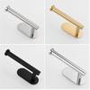 Nail Free Brushed Gold Toilet Paper Holder Kitchen Paper Roll Holder Stainless Steel Bathroom Tissue Holder Tissue Rack Holders