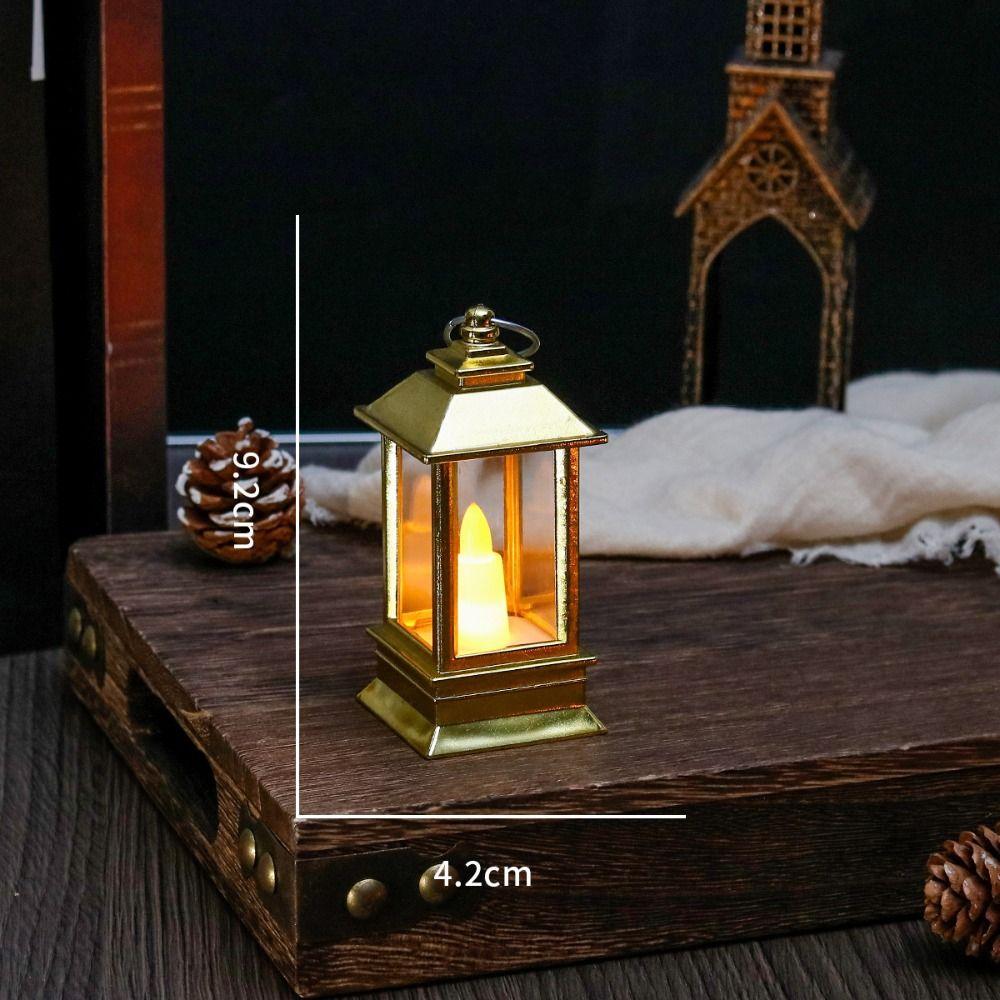 Creative Mini Square Night Lights Flameless Outdoor Hanging Small Lanterns  Bedroom