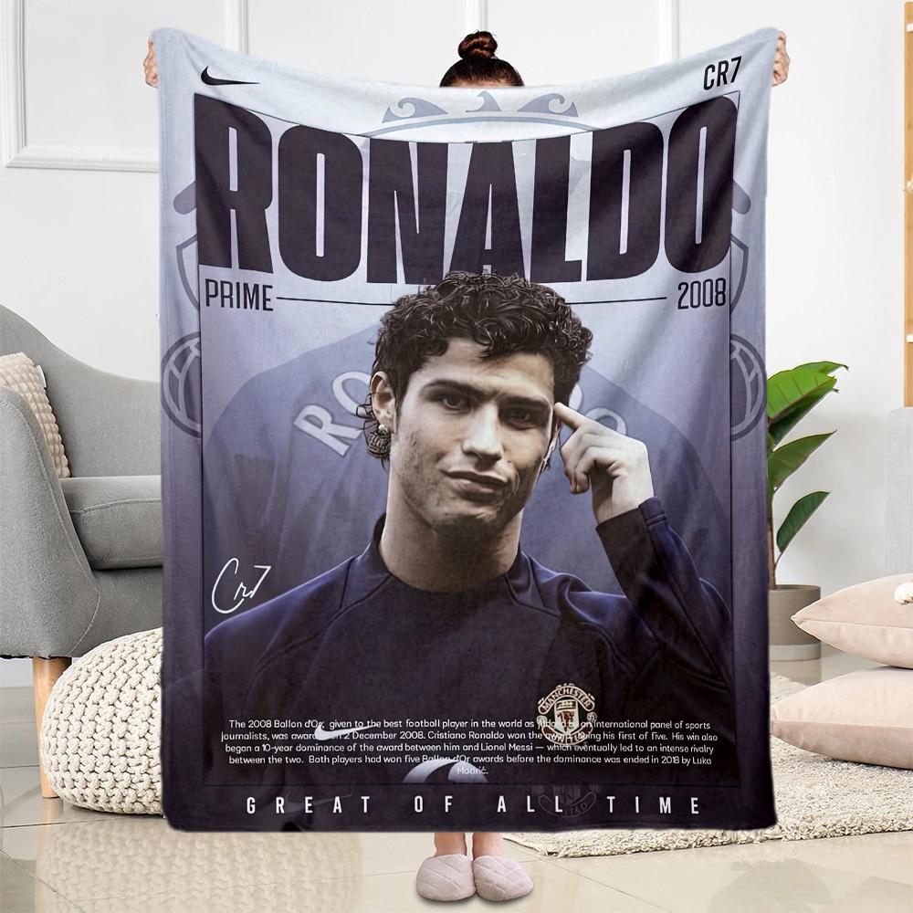 Cristiano Ronaldo Blanket Soft Cozy Suitable For Bedding Couch Livingroom Allseason Use Stylish Decor Best Holiday Gift For Friends Family
