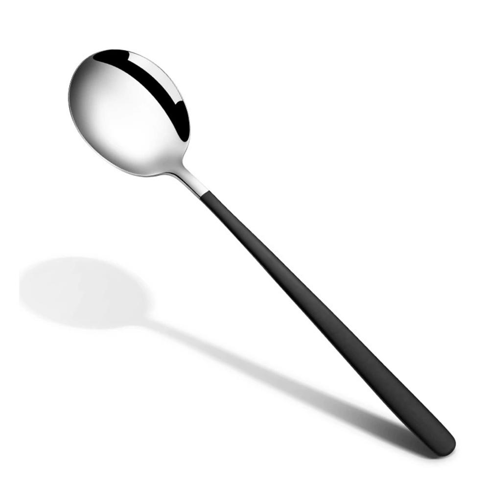 

Long Handle Teaspoon Stainless Steel Rose Mixing Spoon Unusual for Dessert Honey Salad Tea Coffee Spoons Kitchen Bar Accessories