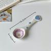 Cute Underglaze Ceramic Spoon INS Long Handle Perfect For Home Dessert Spoon Yogurt Oatmeal