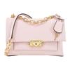 Michael Kors Cece Classic Solid Color Retro Chain Gold Buckle Flip Polyester Crossbody Shoulder Bag Medium Size Women's Cherry Blossom Pink